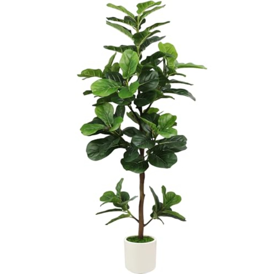 Ficus Lyrata Tree - 5Feet Artificial Fiddle Leaf Fig Tree
