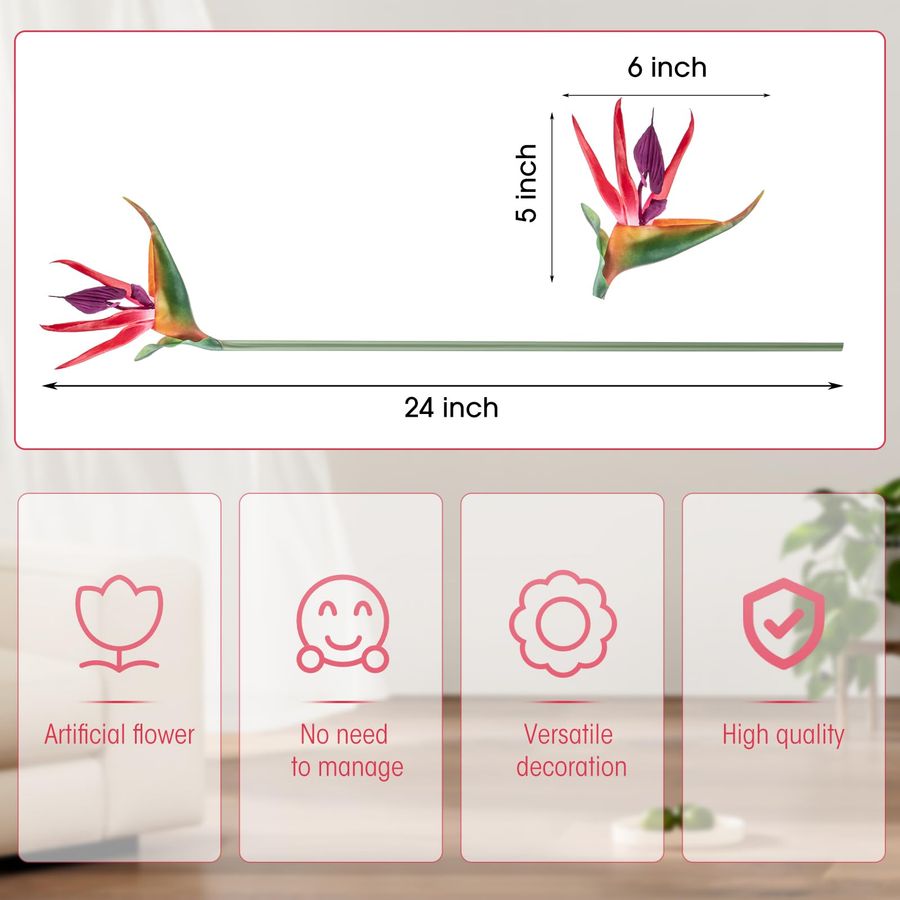 12 Pcs Bird of Paradise Artifi - Bird Paradise Strelitzia บทวิจารณ์และราคา