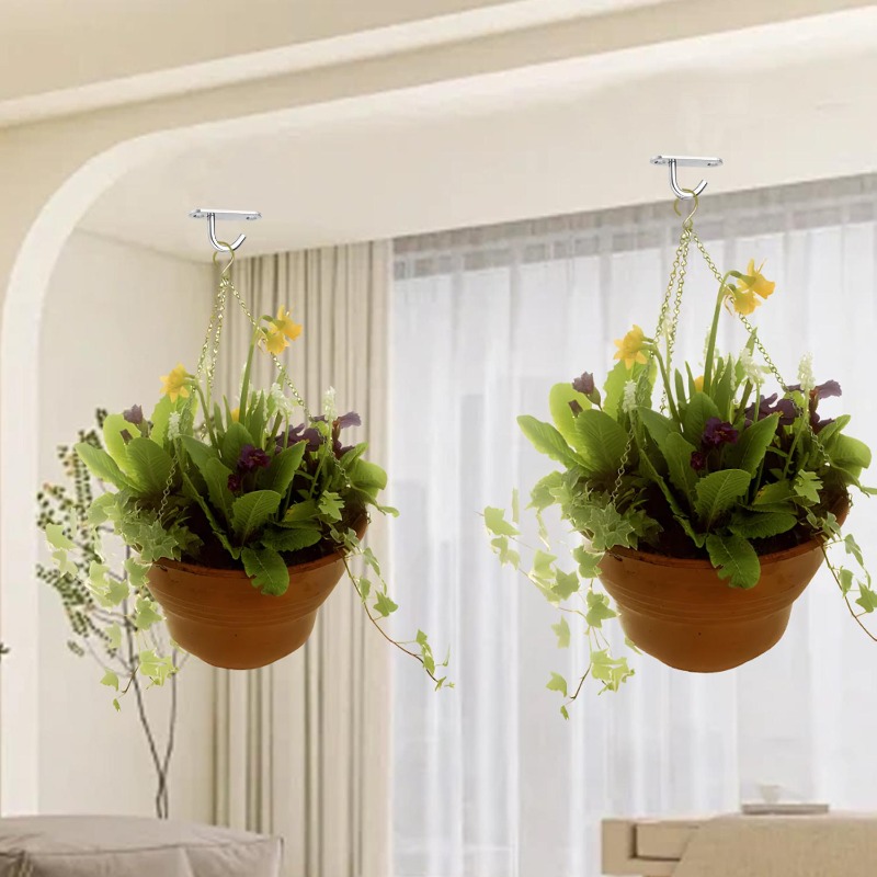 10/1pcs Heavy Duty J Hooks Sta - Spider Plant Hanging บทวิจารณ์และราคา
