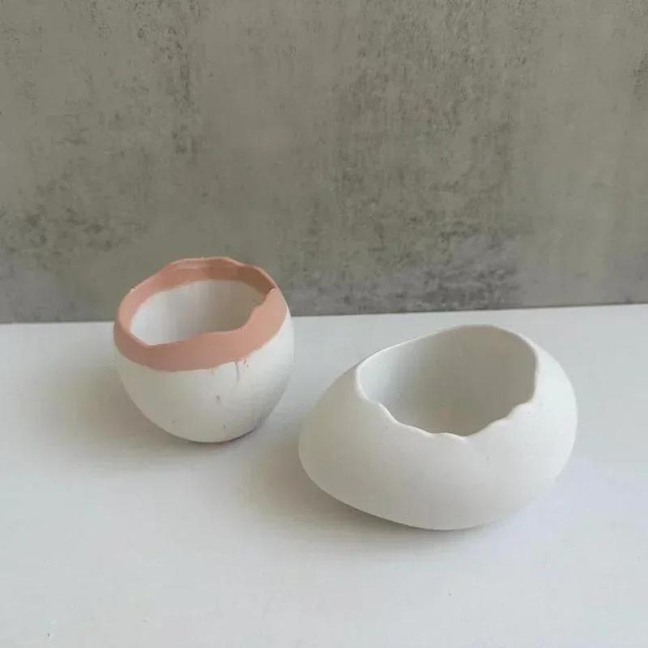 Plaster Handmade Mold Egg-shap - Echeveria Succulent บทวิจารณ์และราคา