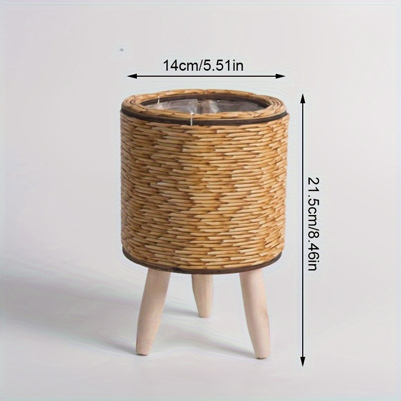 Charming Rustic Rattan Planter - Aloe Vera Pot บทวิจารณ์และราคา