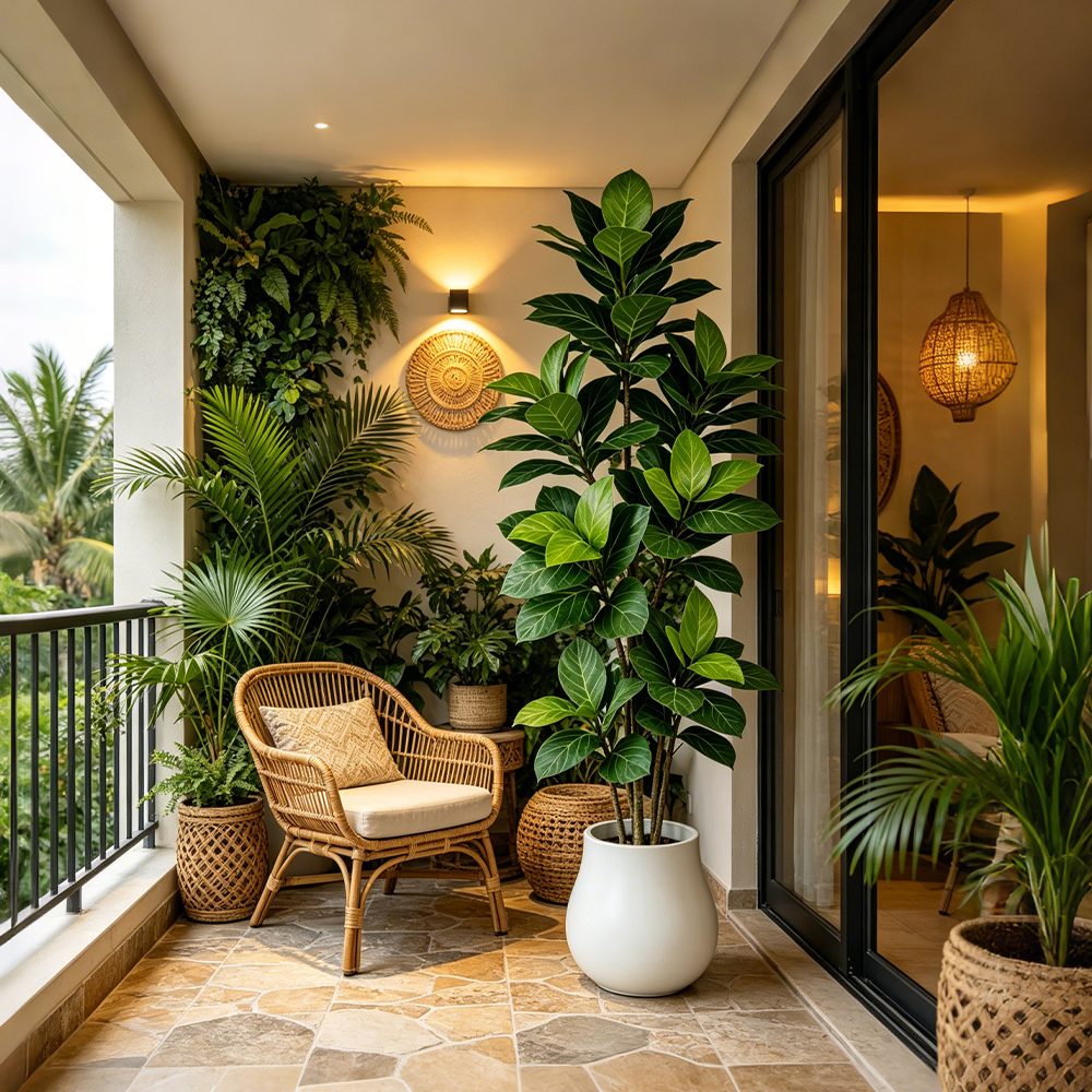 70-130cm Large Artificial Bany - Ficus Lyrata Tree บทวิจารณ์และราคา