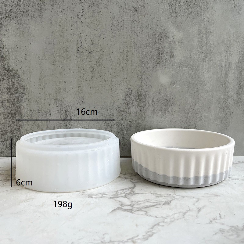 Stripe Flowerpot Silicone Mold - Echeveria Succulent บทวิจารณ์และราคา