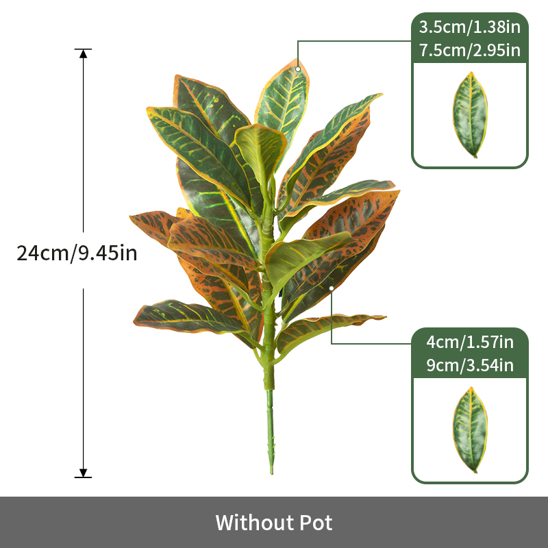 24-41cm Artificial Plants Fake - Ficus Lyrata Tree บทวิจารณ์และราคา