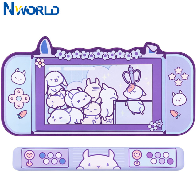 Large Kawaii Gaming Mouse Pad  - Tradescantia Purple บทวิจารณ์และราคา