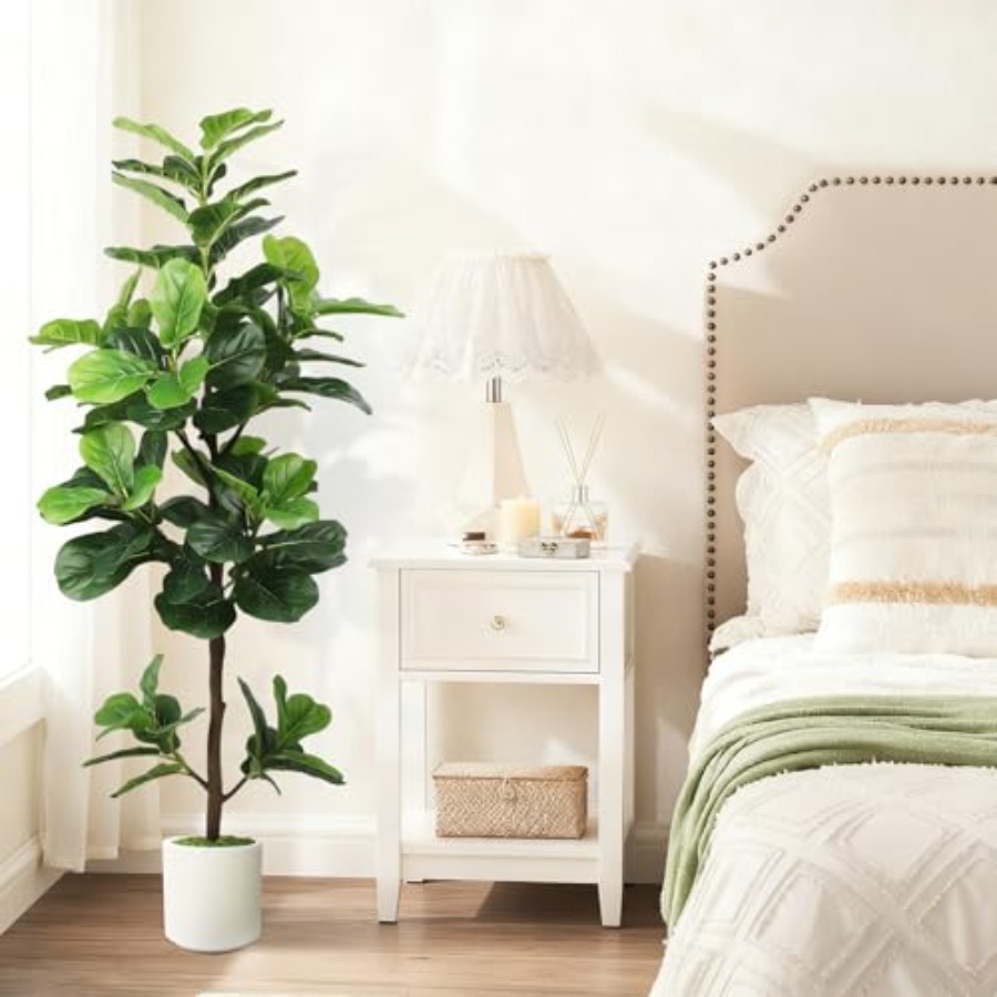 5Feet Artificial Fiddle Leaf F - Ficus Lyrata Tree บทวิจารณ์และราคา
