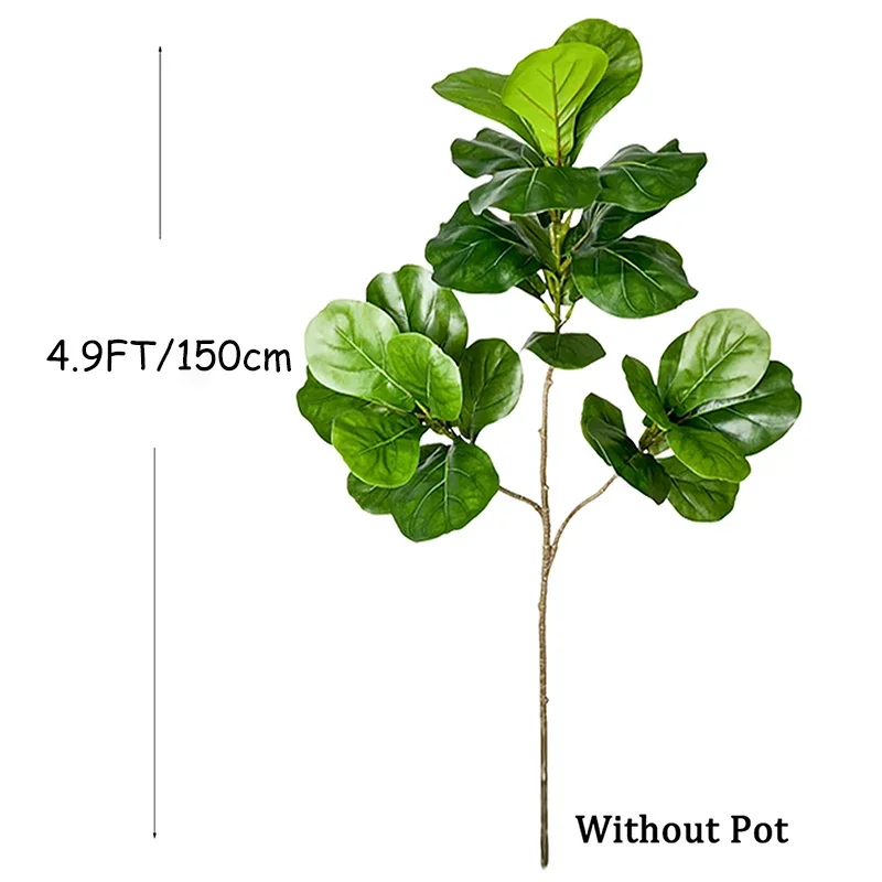 2-4.9FT Large Artificial Ficus - Ficus Lyrata Tree บทวิจารณ์และราคา