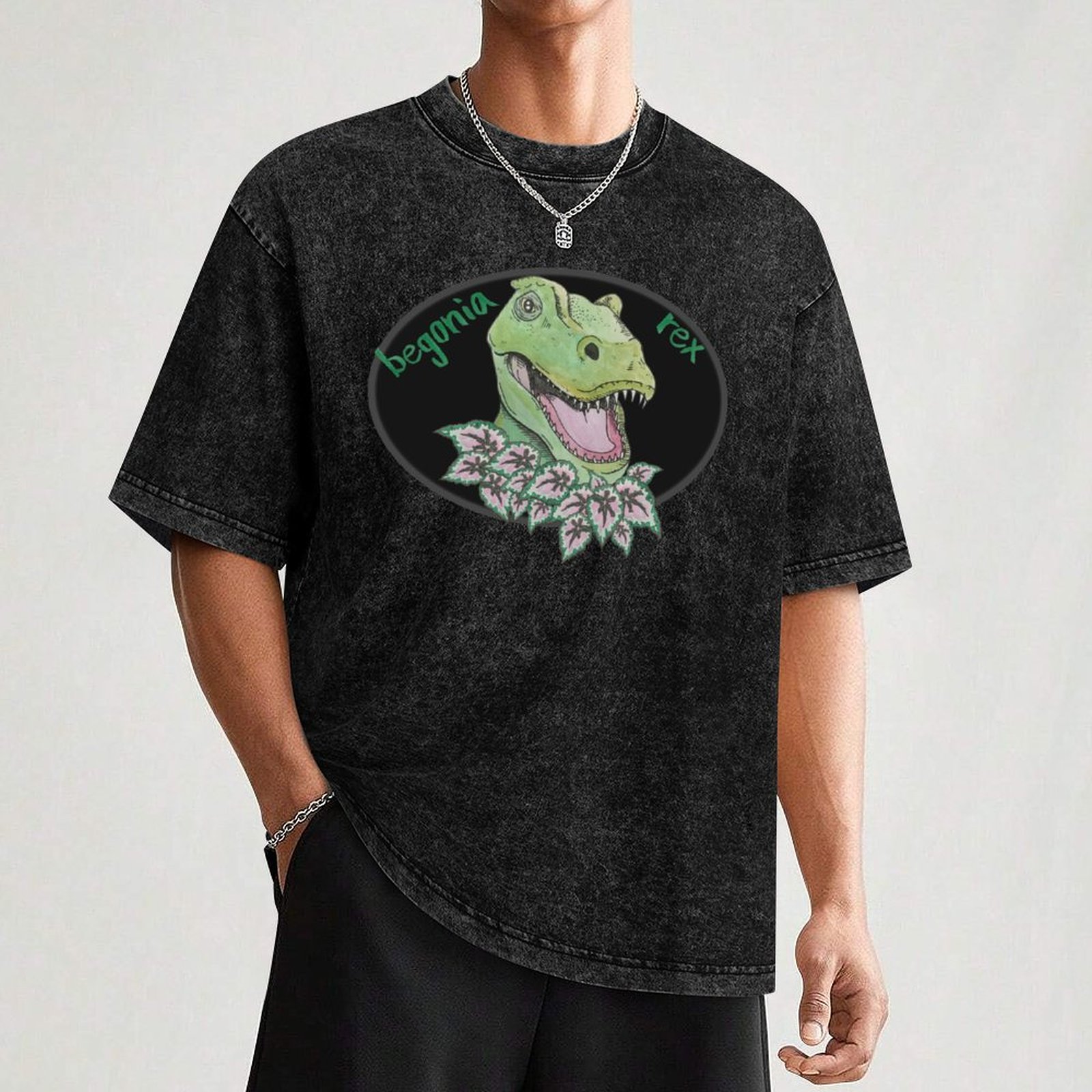 T rex begonia T-Shirt Big and  - Begonia Rex บทวิจารณ์และราคา