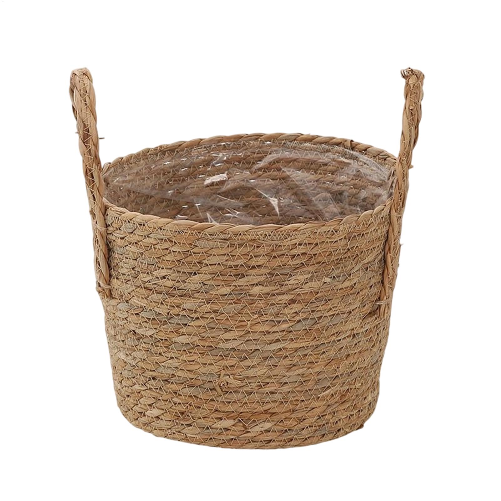 Wicker Plant Basket with Handl - Aloe Vera Pot บทวิจารณ์และราคา